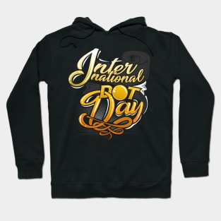 'Classic Fired Dot' Cool International Dot Day Gift Hoodie